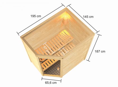 finská sauna KARIBU JELLA (6166)