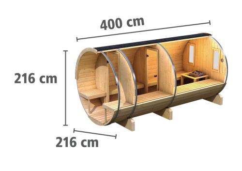 finská sauna KARIBU FASSAUNA 4 (66855)