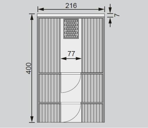 finská sauna KARIBU FASSAUNA 4 (66855)