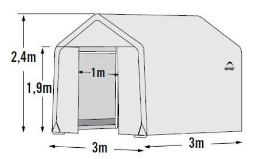 náhradní plachta pro fóliovník 3,0x3,0 m (70656EU)