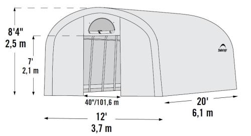 náhradná plachta pre fóliovník 3,7x6,1 m (70592EU)