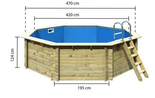 bazén KARIBU 4,7 x 4,7 m A2 KOMFORT (91849)