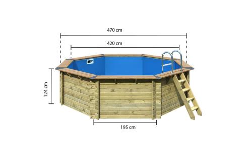 bazén KARIBU 4,7 x 4,7 m A2 PREMIUM SUPERIOR (92116)