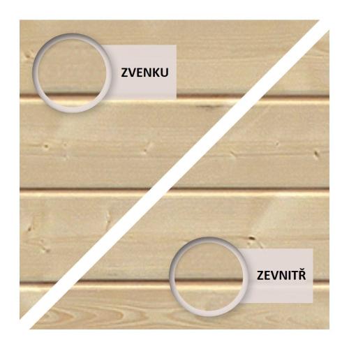 fából készült kerti ház KARIBU ASKOLA 3 + egy menedéket 240 cm (14441) SET