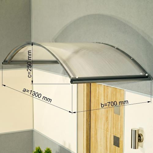 bejárati előtető LANITPLAST TOPAZ 130/70 antracit