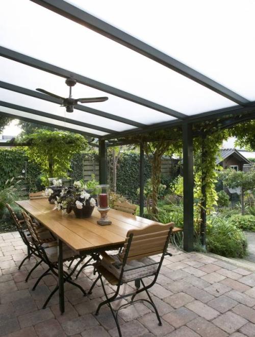 hliníková pergola SKYLUX CLIMALUX 6,0 x 3,5 m antracit + čirý PC