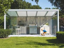 hliníková pergola SKYLUX CLIMALUX 6,0 x 4,5 m antracit