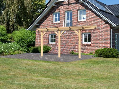 dřevěná pergola KARIBU CLASSIC 3B (64659) natur / čirý PC 10 mm