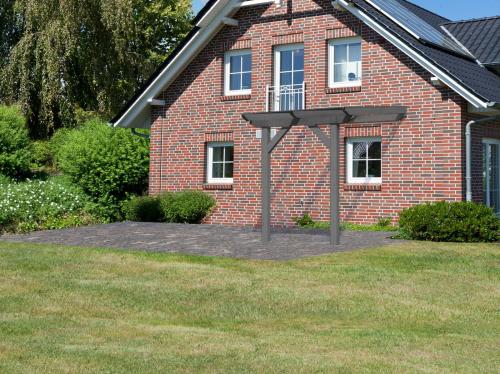 dřevěná pergola KARIBU CLASSIC 1A (89240) terragrau / čirý PC 10 mm