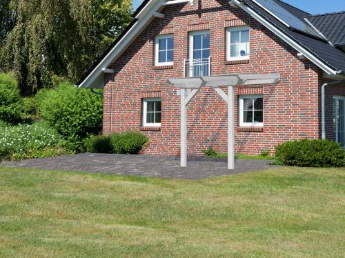 dřevěná pergola KARIBU CLASSIC 1A (89237) bílá / čirý PC 10 mm