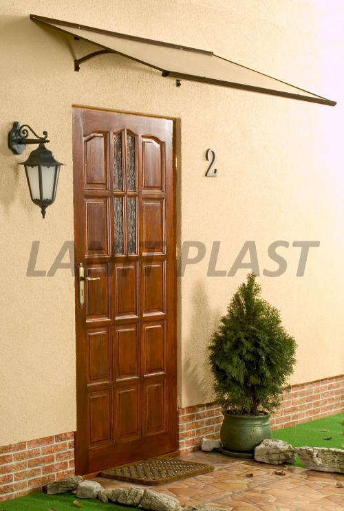 vchodová stříška STANDARD 1200 šířka 1200 mm, hnědá 