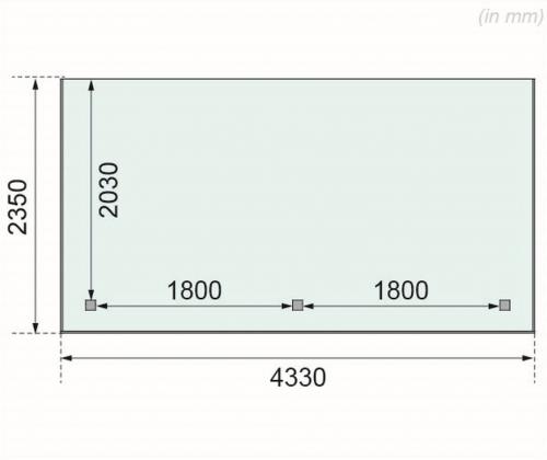 dřevěná pergola KARIBU ECO 1B (64648)