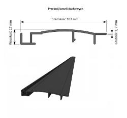 aluminiowa pergola bioklimatyczna LANITPLAST STANDARD 3x3 m