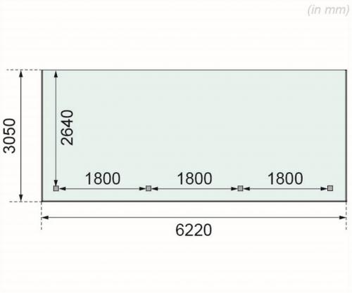 dřevěná pergola KARIBU ECO 2C (64651)