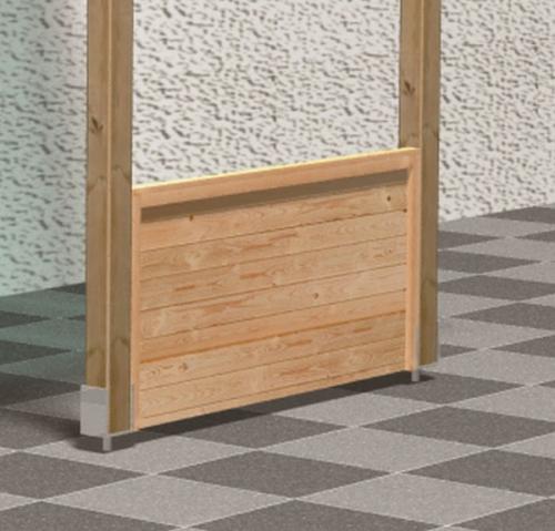 dřevěná pergola KARIBU ECO zábradlí (30112)