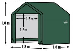 plachtový přístřešek 1,8x1,8 m - 70417EU - V41