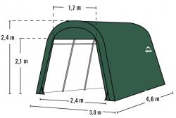 plachtová garáž 3,0x4,6 m - 62589EU - V42