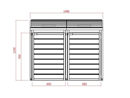 záhradný úložný box LANITPLAST S752