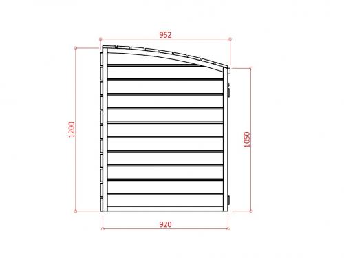 zahradní úložný box LANITPLAST S751