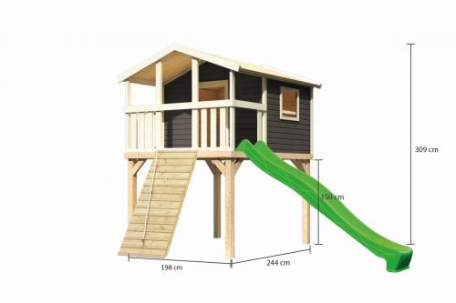 dětské hřiště KARIBU BENJAMIN 9100 terragrau