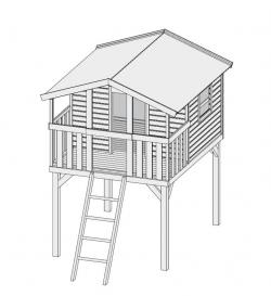 dětské hřiště KARIBU BENJAMIN 9100 terragrau