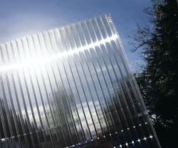 hliníková pergola LANITPLAST WALL 53 antracit + čirý PC - V49