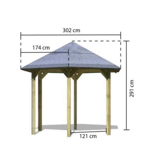 zahradní altán KARIBU MADRID 28242