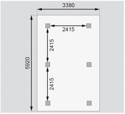 carport KARIBU KIRN 2 68844