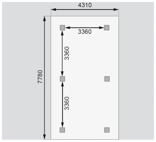 carport KARIBU KIRN 3 68846