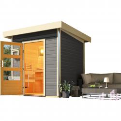 finská sauna KARIBU TORGE (86187) tm. terragrau - V57