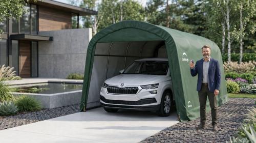 Garaż plandekowy 3,0x6,1m - 62584EU