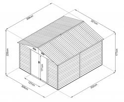 zahradní domek MAXTORE WOOD 1112 - V62