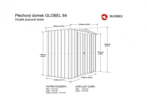 domček GLOBEL 64 ANTRACIT