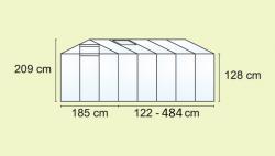 skleník PALRAM MYTHOS 6x16