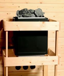 finská sauna KARIBU ELEA (6170) - set s kamny 9,0 kW (80637)