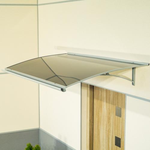 stříška nad dveře LANITPLAST LYRA 150/84,5 stříbrná