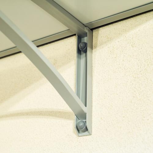 stříška nad dveře LANITPLAST LYRA 150/84,5 stříbrná