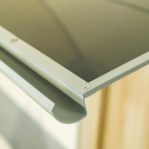 stříška nad dveře LANITPLAST LYRA 150/84,5 stříbrná