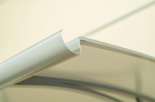 stříška nad dveře LANITPLAST LYRA 150/84,5 stříbrná