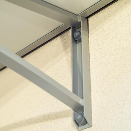 stříška nad dveře LANITPLAST VIRGO 150/83,5 stříbrná