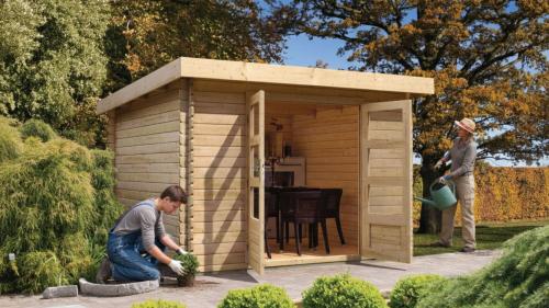 dřevěný domek KARIBU BASTRUP 5 (73287) natur