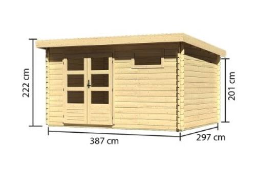 dřevěný domek KARIBU BASTRUP 8 (78679) natur