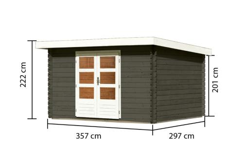 dřevěný domek KARIBU BASTRUP 7 (38756) terragrau