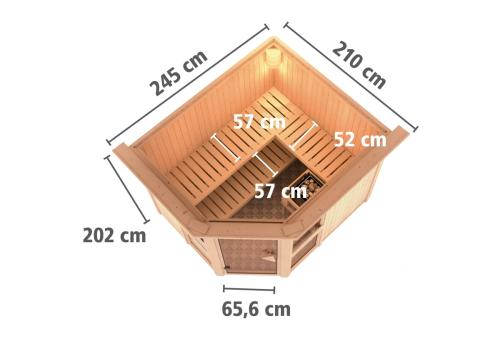 finská sauna KARIBU AMELIA 3 (66765) 