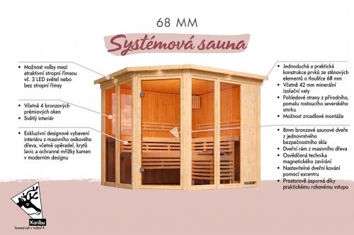 finská sauna KARIBU AINUR  (6099)