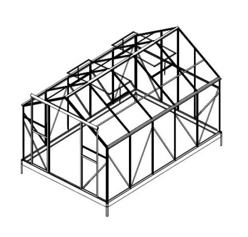 náhradní prosklení pro skleník LANITPLAST PLUGIN 8x12 PC 4 mm