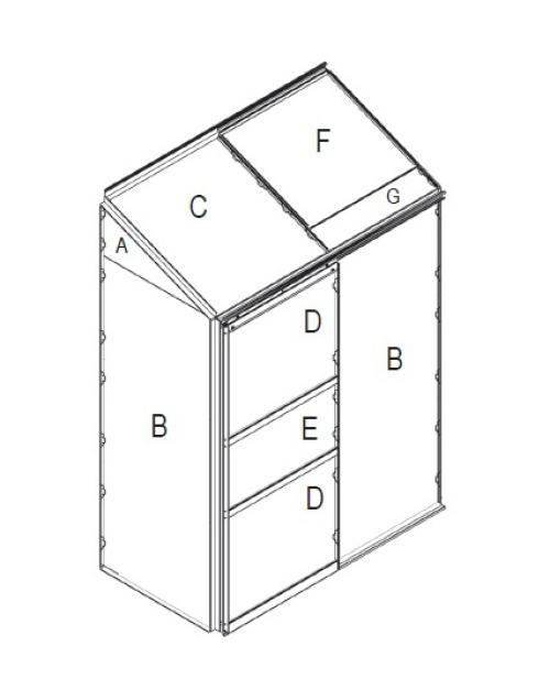 náhradné presklenie pre skleník VITAVIA IDA 900 PC 4 mm