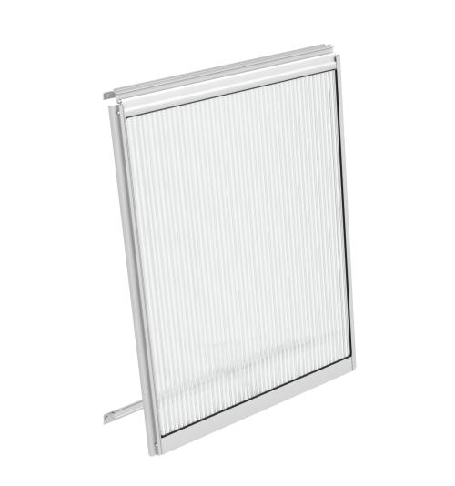 stěnové ventilační okno stříbrné VITAVIA typ V (40000546) PC 6 mm