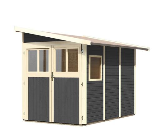 dřevěný domek KARIBU WANDLITZ 3 (73073) šedý LG3090