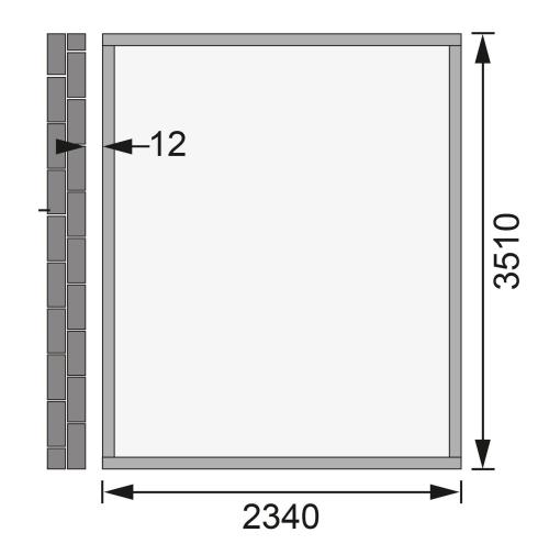dom drewniany KARIBU BOMLITZ 4 (8887) terragrau
